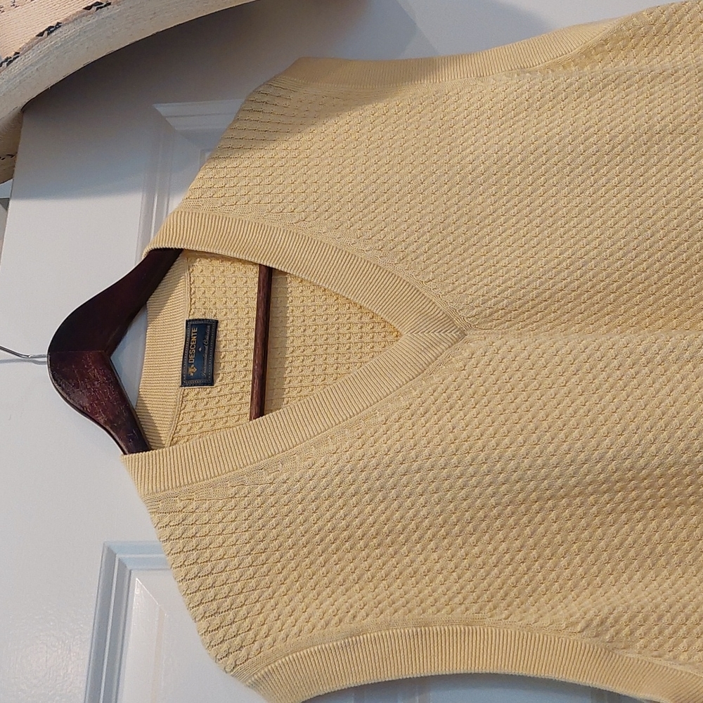 Sunshine Yellow Golfer Sweater Vest